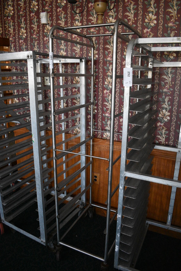 Metal Commercial Pan Transport Rack on Commercial Casters. 18x26x72.5. (sunroom dining room) - Image 3 of 4