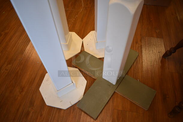 4 Various Wooden Poles. Includes 12x12x58. 4 Times Your Bid! (garden center) - Image 2 of 4
