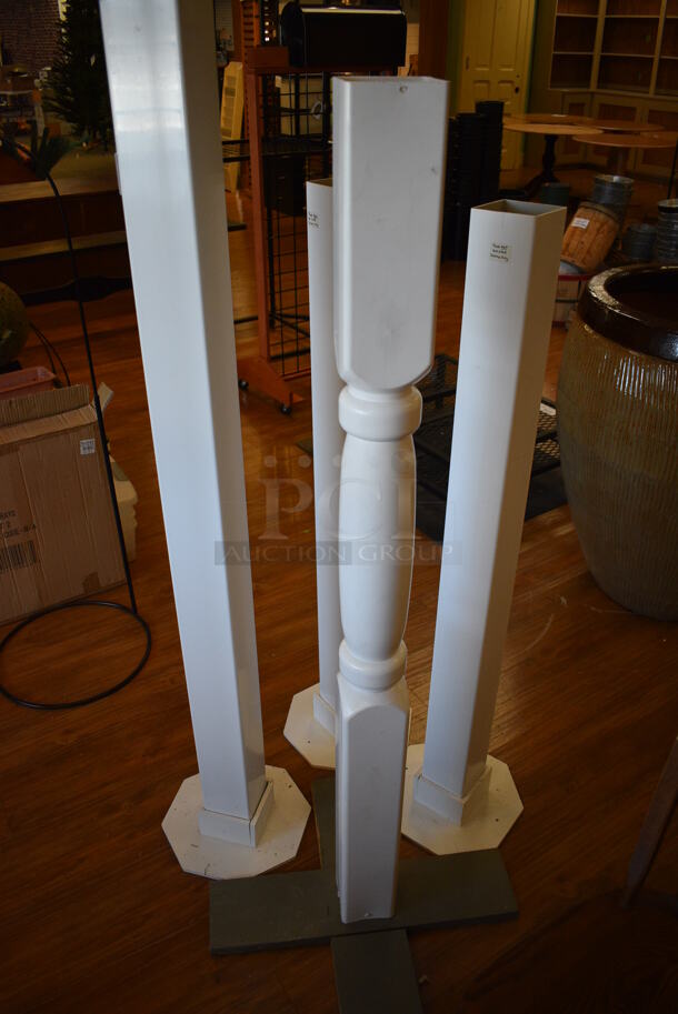 4 Various Wooden Poles. Includes 12x12x58. 4 Times Your Bid! (garden center) - Image 3 of 4