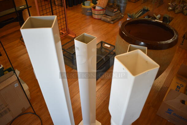 4 Various Wooden Poles. Includes 12x12x58. 4 Times Your Bid! (garden center) - Image 4 of 4