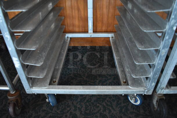 Metal Commercial Pan Transport Rack on Commercial Casters. 25x26x68.5. (sunroom dining room) - Image 4 of 4