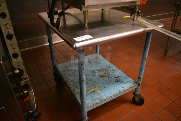 Stainless Steel Commercial Table w/ Metal Under Shelf on Commercial Casters. Does Not Include Contents. 30x36x35. (kitchen) - Image 4 of 4