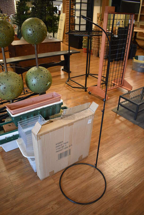 ALL ONE MONEY! Lot of Various Items Including Racks, Clear Bins and Stands. (garden center) - Image 5 of 5