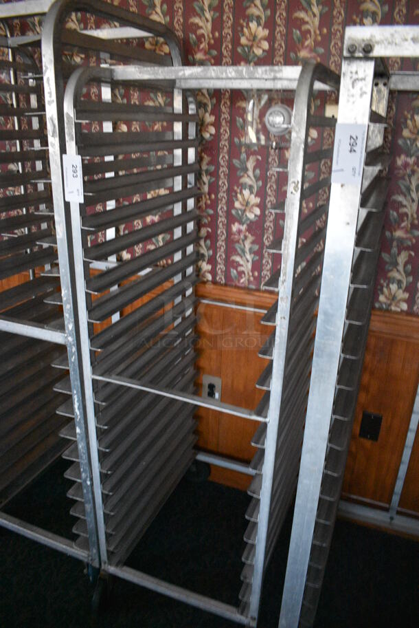 Metal Commercial Pan Transport Rack on Commercial Casters. 20.5x26x62. (sunroom dining room) - Image 3 of 4