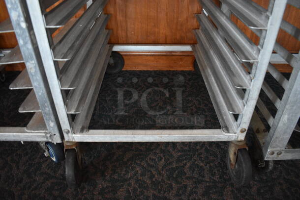 Metal Commercial Pan Transport Rack on Commercial Casters. 20.5x26x62. (sunroom dining room) - Image 4 of 4