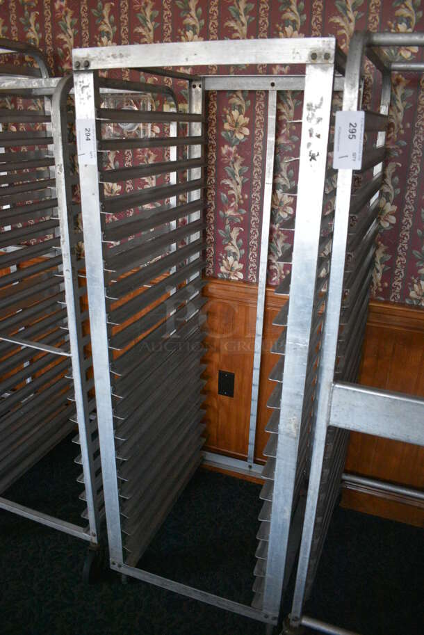 Metal Commercial Pan Transport Rack on Commercial Casters. 22.5x26.5x64. (sunroom dining room) - Image 3 of 4
