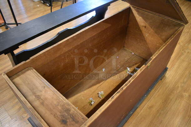 Wooden Chest. 52x22x25. (garden center) - Image 4 of 4
