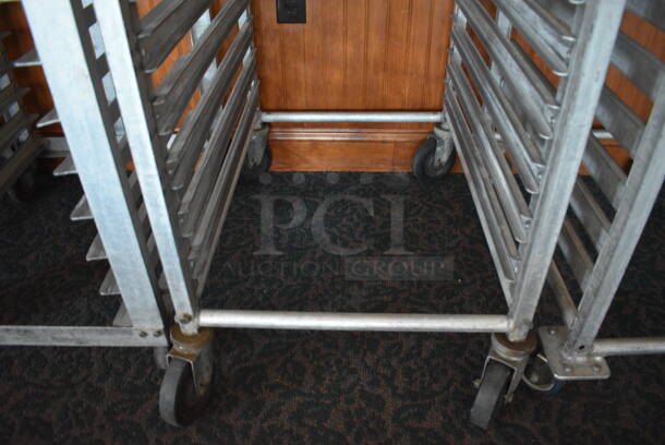Metal Commercial Pan Transport Rack on Commercial Casters. 20.5x28x65. (sunroom dining room) - Image 4 of 4