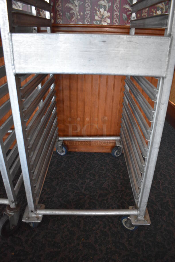 Metal Commercial Pan Transport Rack on Commercial Casters. 20.5x28x63.5. (sunroom dining room) - Image 4 of 4