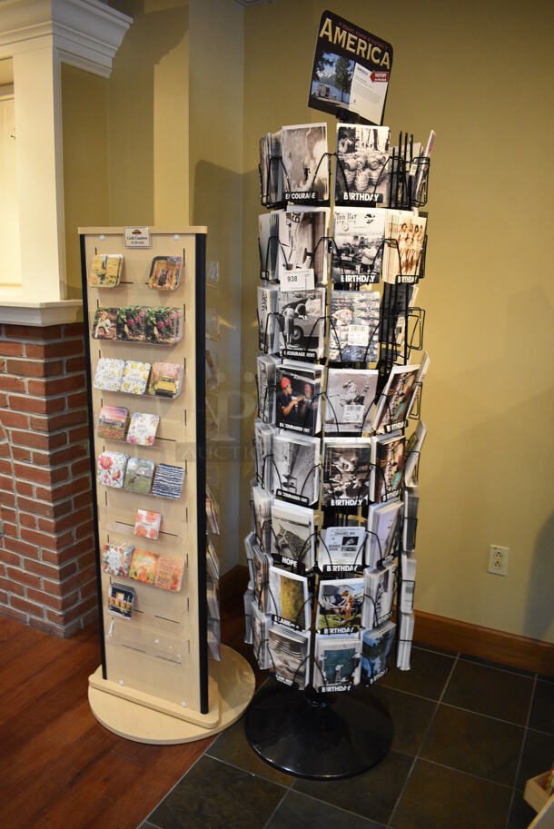 2 Various Floor Style Racks w/ Contents. 21x21x63, 22x22x72. 2 Times Your Bid! (gift shop) - Image 2 of 6