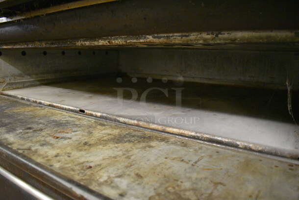 Blodgett Model 981 Metal Commercial Gas Powered Double Deck Pizza Oven. 60x41x38. Unit Was In Working Condition When Restaurant Closed. (bakery kitchen) - Image 4 of 10