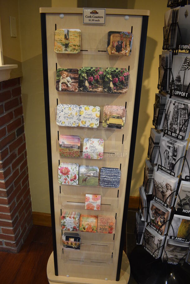 2 Various Floor Style Racks w/ Contents. 21x21x63, 22x22x72. 2 Times Your Bid! (gift shop) - Image 4 of 6