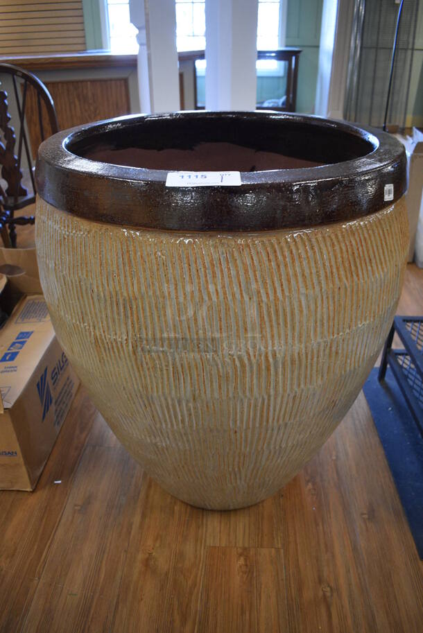 Stone Vase. 30x30x35. (garden center)