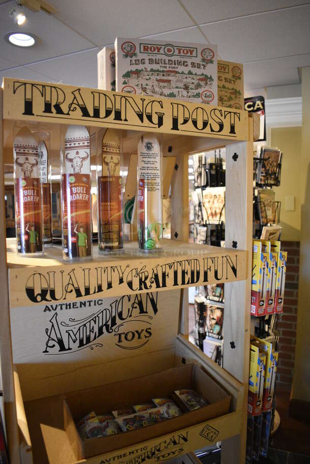 Wooden Rack w/ Contents Including Toys. 30x36x70. (gift shop) - Image 4 of 7