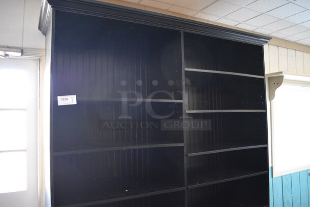 Black Wooden Shelving Unit. 70x27.5x89. (garden center) - Image 5 of 5