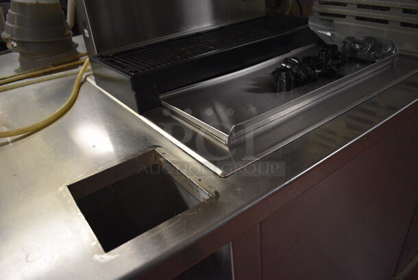 Stainless Steel Commercial Soda Station Table w/ 2 Under Shelves and 2 Ice Bins. Does Not Include Contents or Soda Machines. 91.5x55x37. (kitchen) - Image 9 of 9