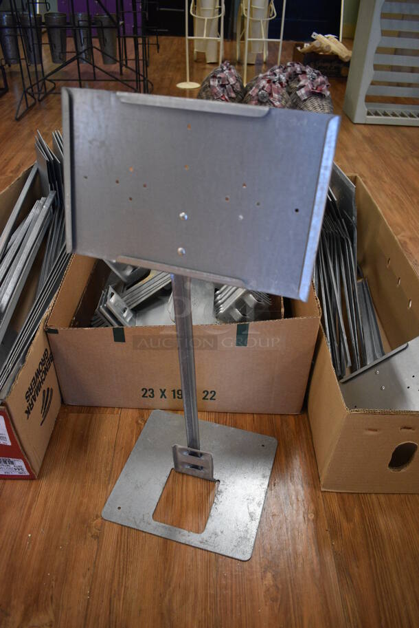 ALL ONE MONEY! Lot of 3 Boxes of Metal Signs. 10x10x26. (garden center) - Image 5 of 6