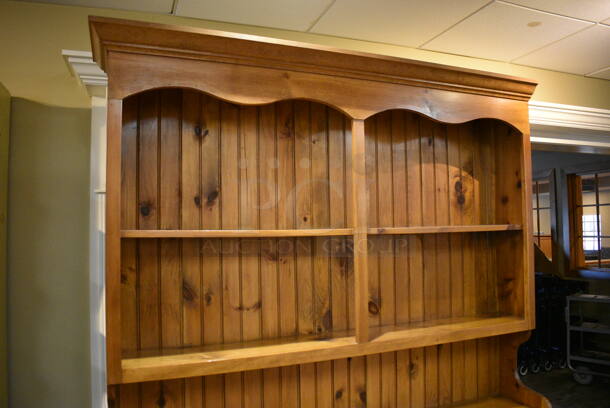 Wooden Cabinet w/ 4 Doors. 61x15x84. (gift shop) - Image 4 of 6