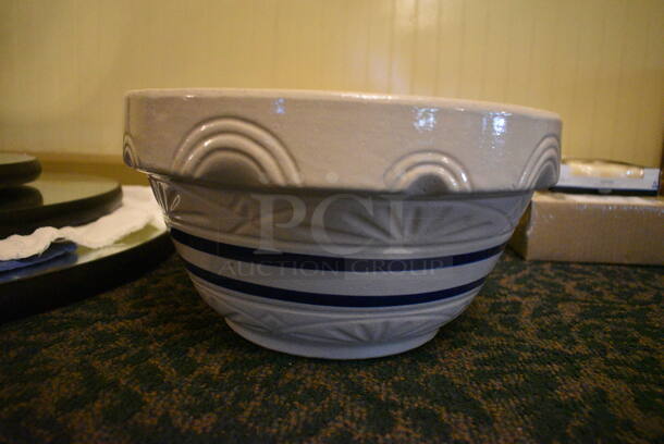 2 White and Blue Ceramic Bowls. 12x12x6.5. 2 Times Your Bid! (main dining room) - Image 2 of 3