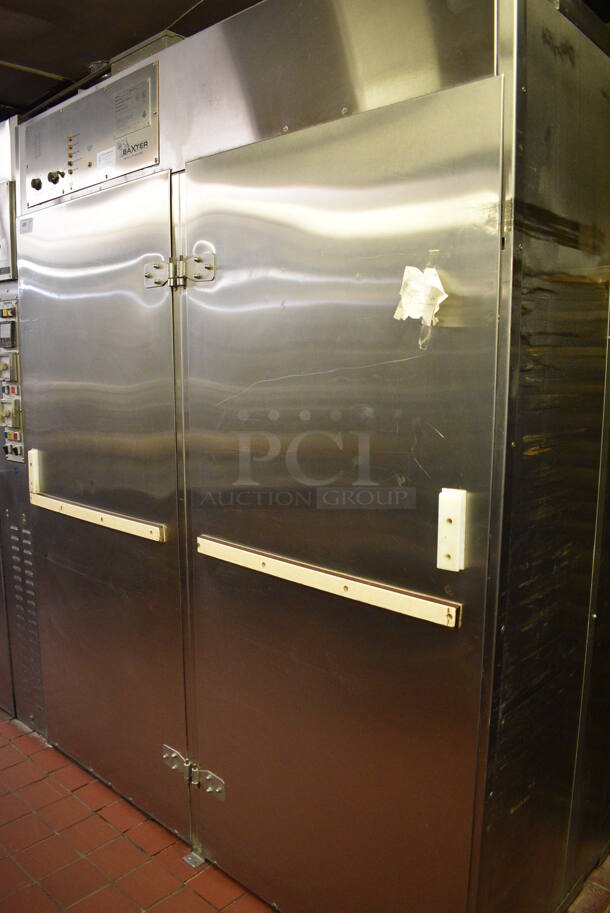 2020 Baxter Model PB200-M70 Stainless Steel Commercial Floor Style 2 Door Roll In Rack Proofer w/ 2 Metal Pan Transport Racks. 208/240 Volts, 1 Phase. 72x42x92. Unit Was In Working Condition When Restaurant Closed. (bakery kitchen) - Image 4 of 7