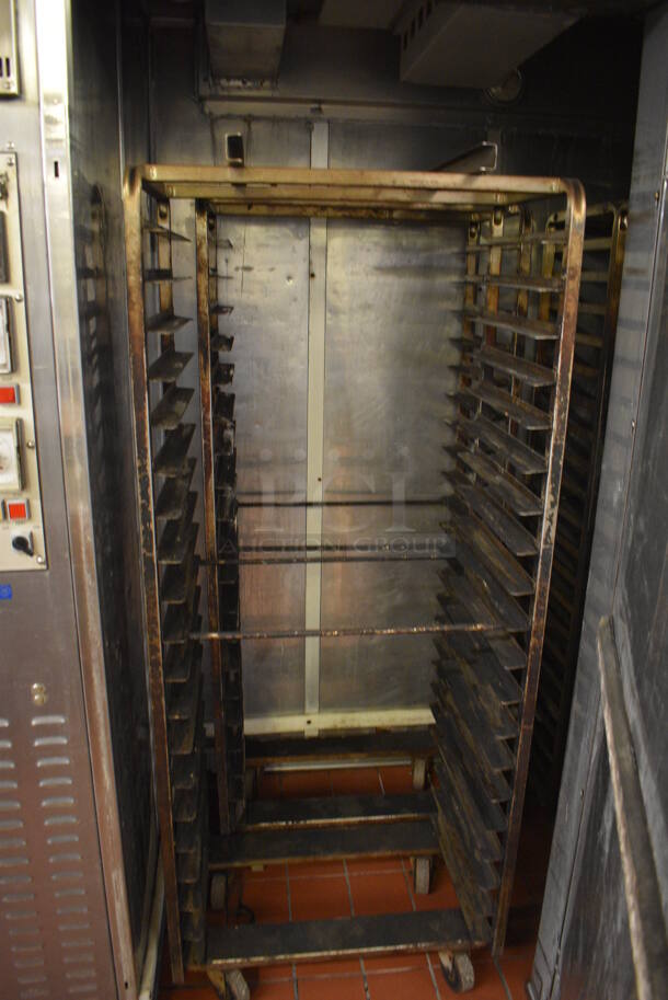 2020 Baxter Model PB200-M70 Stainless Steel Commercial Floor Style 2 Door Roll In Rack Proofer w/ 2 Metal Pan Transport Racks. 208/240 Volts, 1 Phase. 72x42x92. Unit Was In Working Condition When Restaurant Closed. (bakery kitchen) - Image 5 of 7