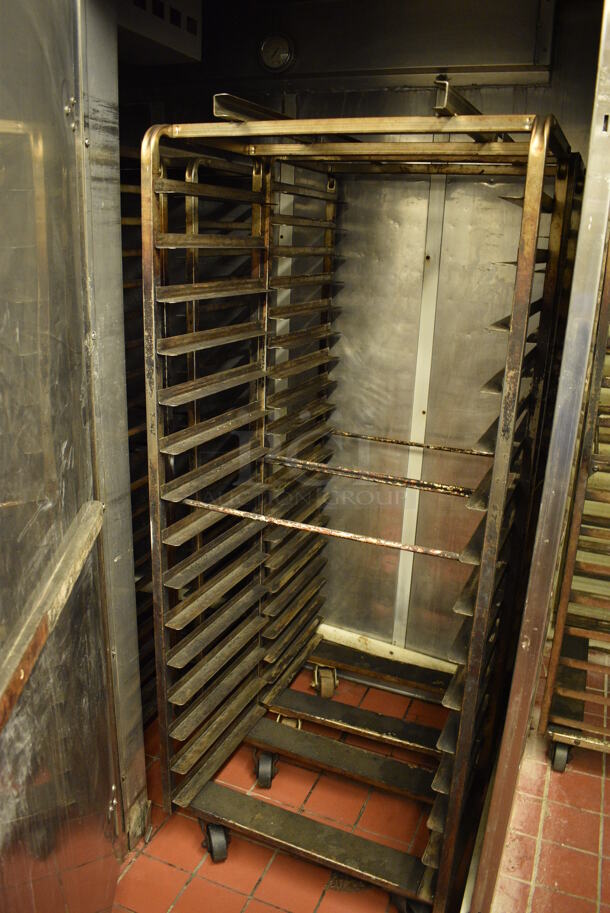 2020 Baxter Model PB200-M70 Stainless Steel Commercial Floor Style 2 Door Roll In Rack Proofer w/ 2 Metal Pan Transport Racks. 208/240 Volts, 1 Phase. 72x42x92. Unit Was In Working Condition When Restaurant Closed. (bakery kitchen) - Image 6 of 7