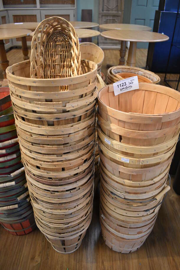 ALL ONE MONEY! Lot of Wooden Buckets! Includes 11x11x7. (garden center) - Image 2 of 5