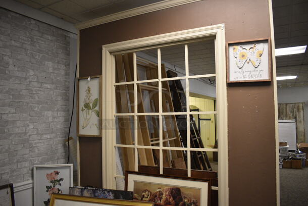 ALL ONE MONEY! Lot of Various Pictures and Black Wooden Bench! Includes Motivational Quotes, Landscapes. BUYER MUST REMOVE. (garden center) - Image 8 of 8