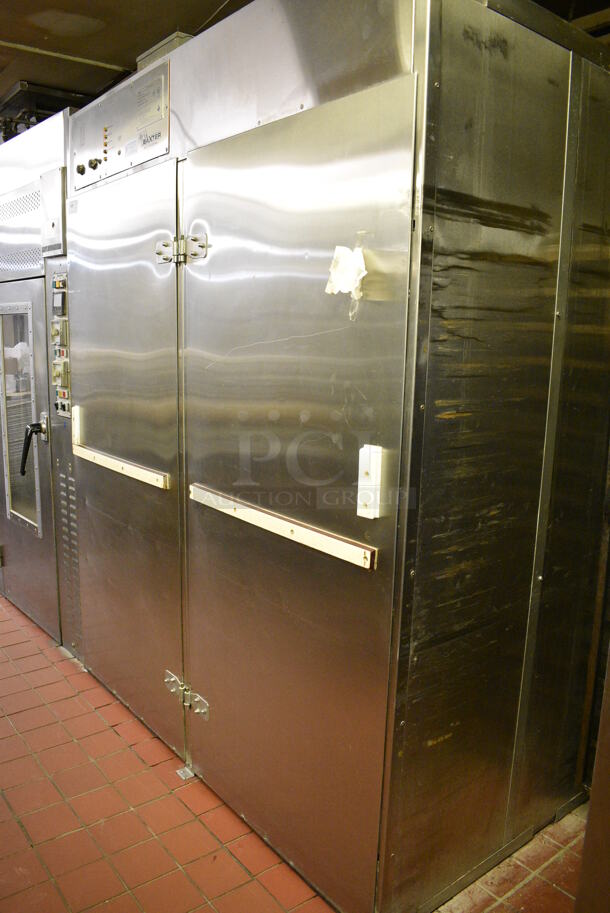 2020 Baxter Model PB200-M70 Stainless Steel Commercial Floor Style 2 Door Roll In Rack Proofer w/ 2 Metal Pan Transport Racks. 208/240 Volts, 1 Phase. 72x42x92. Unit Was In Working Condition When Restaurant Closed. (bakery kitchen) - Image 7 of 7