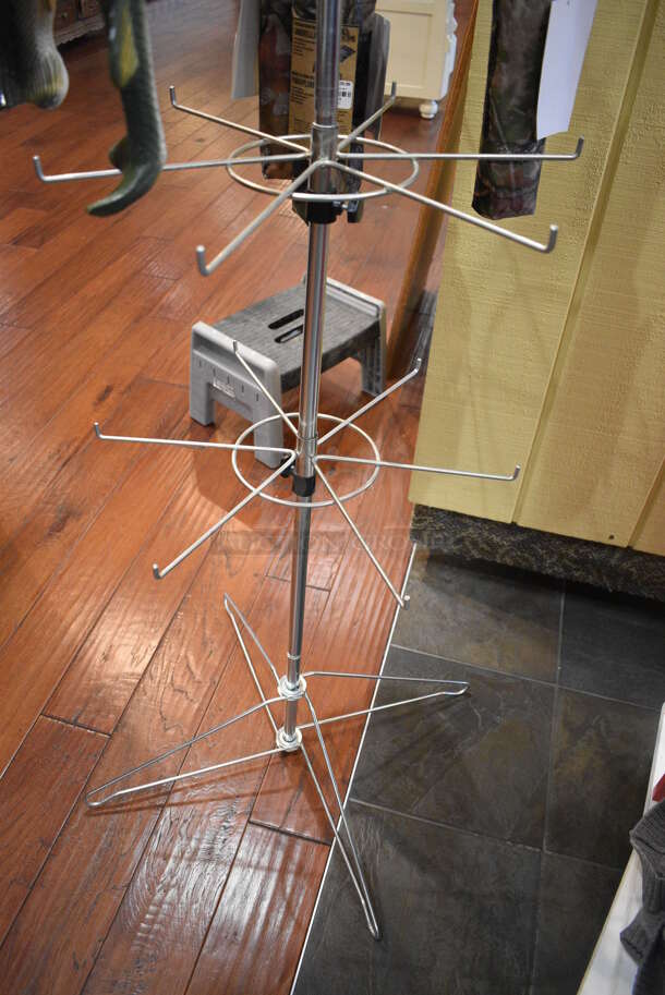 Metal Rack w/ Fish Sandals. 24x24x64. (gift shop) - Image 3 of 4