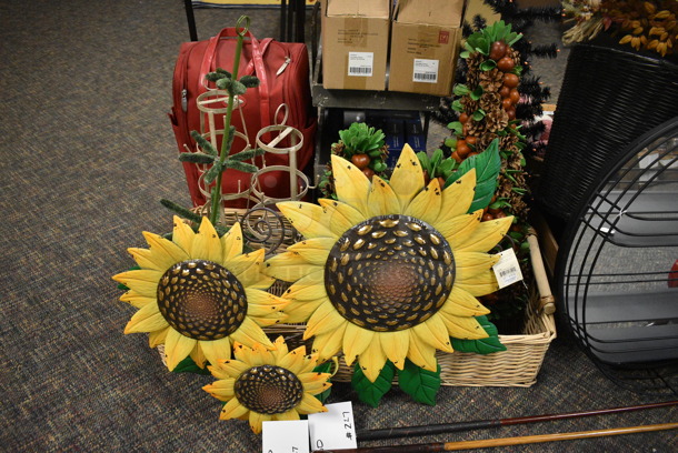 ALL ONE MONEY! Lot of Various Items Including Golf Clubs, Luggage and Fake Trees. (garden center) - Image 2 of 6