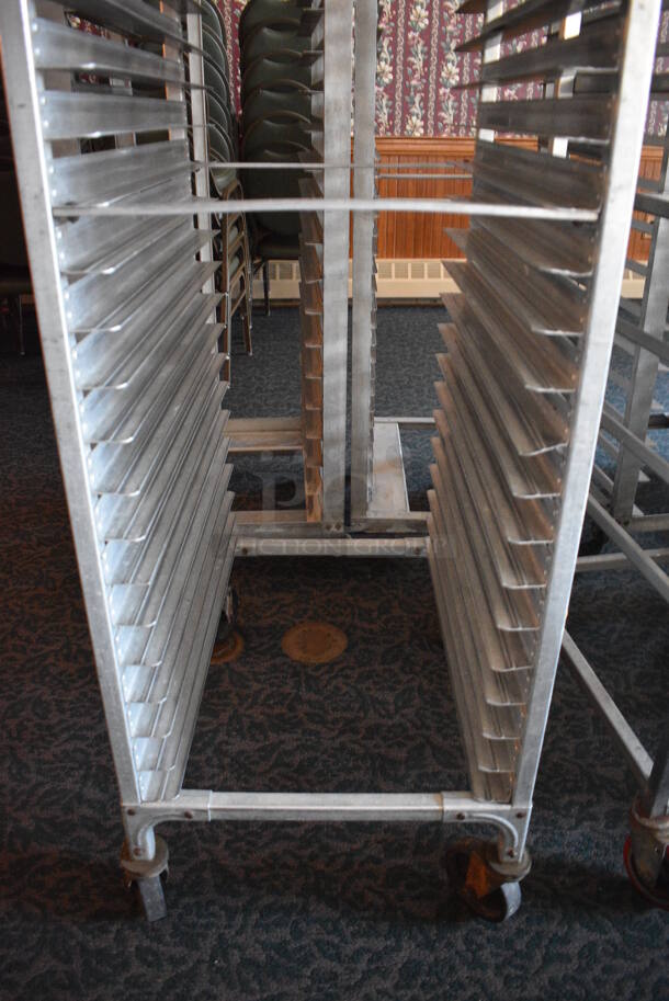 Metal Commercial Pan Transport Rack on Commercial Casters. 20.5x27x67. (sunroom dining room) - Image 4 of 4