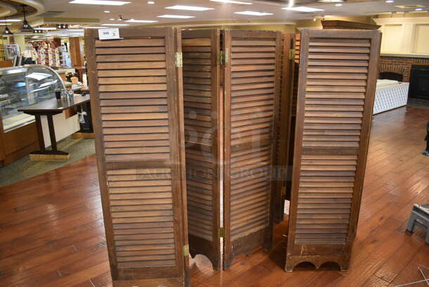 3 Wooden Dividers. 72x1.5x64.5. 3 Times Your Bid! (gift shop)