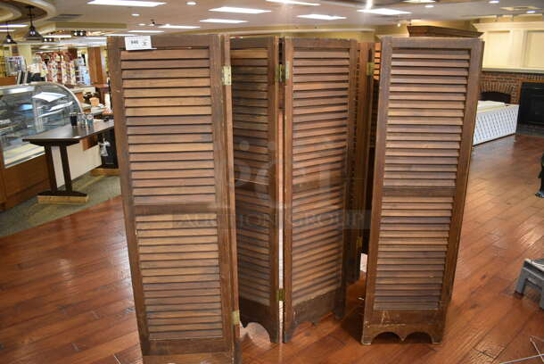 3 Wooden Dividers. 72x1.5x64.5. 3 Times Your Bid! (gift shop) - Image 1 of 5