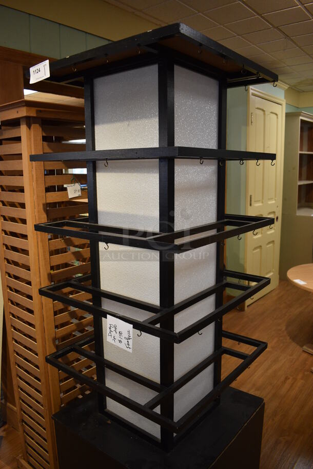 Black Metal Rack. 24x24x74. (garden center) - Image 3 of 4