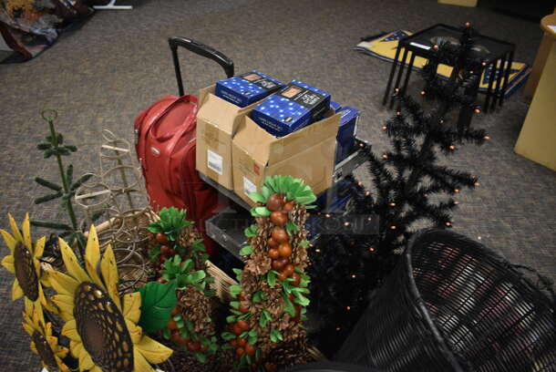 ALL ONE MONEY! Lot of Various Items Including Golf Clubs, Luggage and Fake Trees. (garden center) - Image 5 of 6