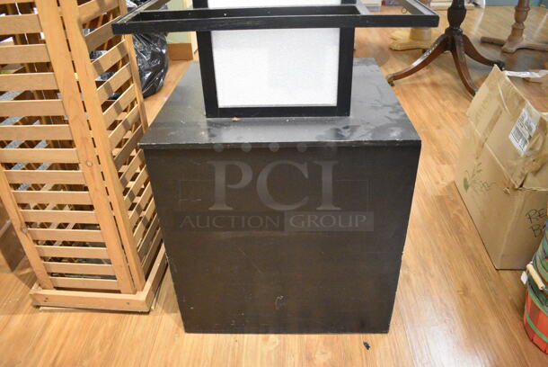 Black Metal Rack. 24x24x74. (garden center) - Image 4 of 4