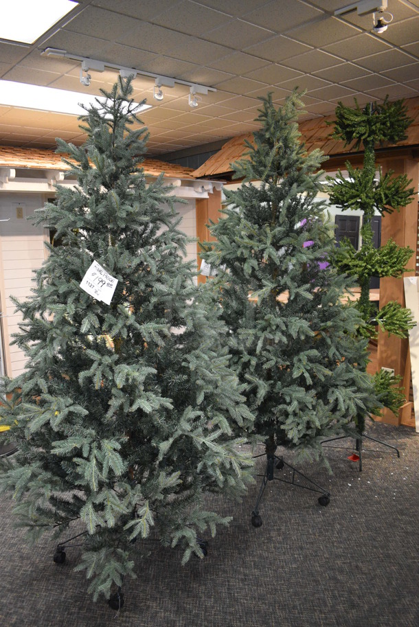 3 Various Fake Trees. Includes 7'. 3 Times Your Bid! (garden center)