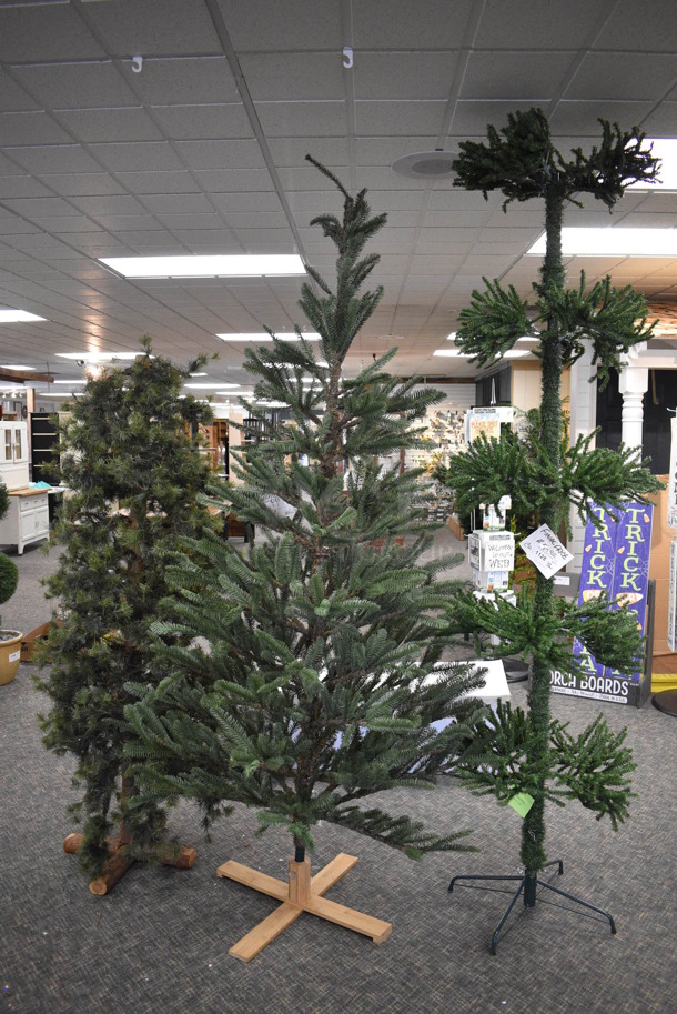 3 Various Fake Trees. Includes 6.5'. 3 Times Your Bid! (garden center)