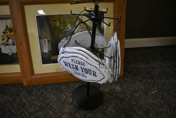 ALL ONE MONEY! Lot of Various Items Including Mirrors, Framed Pictures and Metal Signs. (garden center) - Image 2 of 4