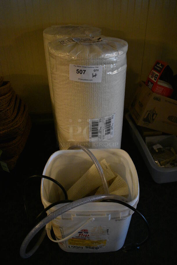ALL ONE MONEY! Lot of Various Items Including Rolls of Material! (main dining room) - Image 1 of 3
