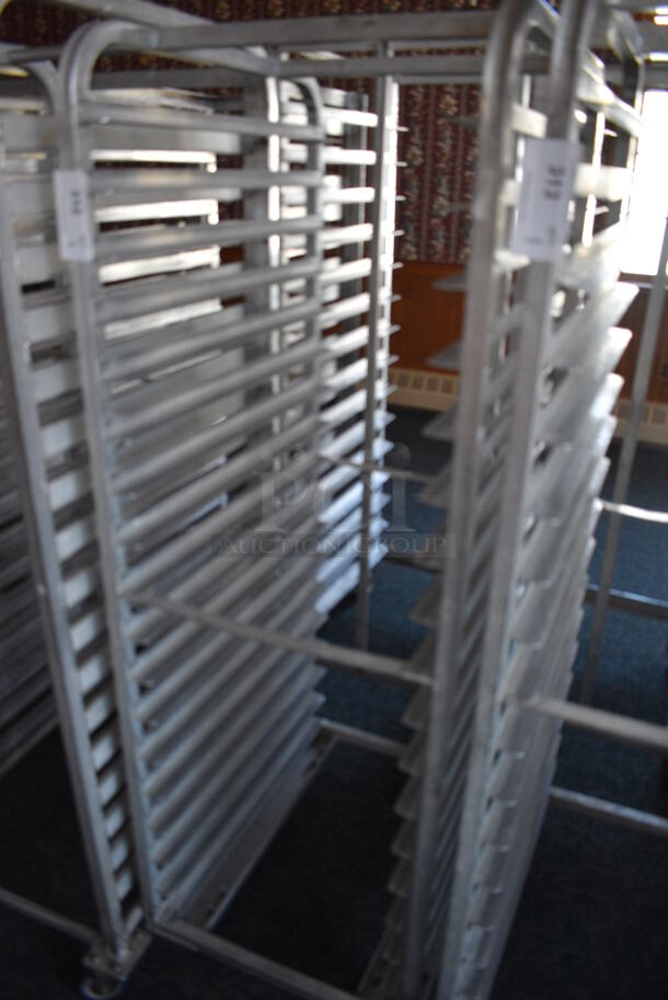 Metal Commercial Pan Transport Rack on Commercial Casters. 20.5x26x61.5. (sunroom dining room) - Image 3 of 4