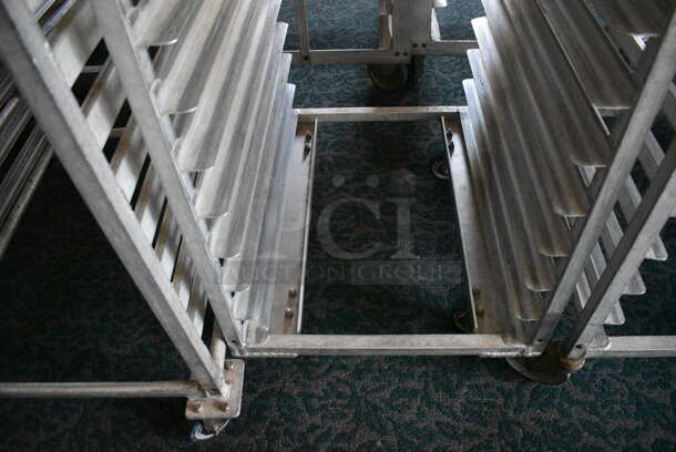 Metal Commercial Pan Transport Rack on Commercial Casters. 20.5x26x61.5. (sunroom dining room) - Image 4 of 4