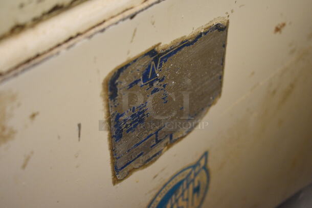 Nussex Model NB-90-2-546 Metal Commercial Floor Style Dough Sheeter on Commercial Casters. 110 Volts, 1 Phase. 60x33x52. Unit Was In Working Condition When Restaurant Closed. (bakery kitchen) - Image 7 of 8