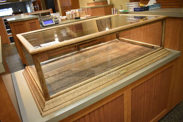 Wooden Dry Display Case Merchandiser. 48x27.5x13.5. (gift shop) - Image 3 of 5