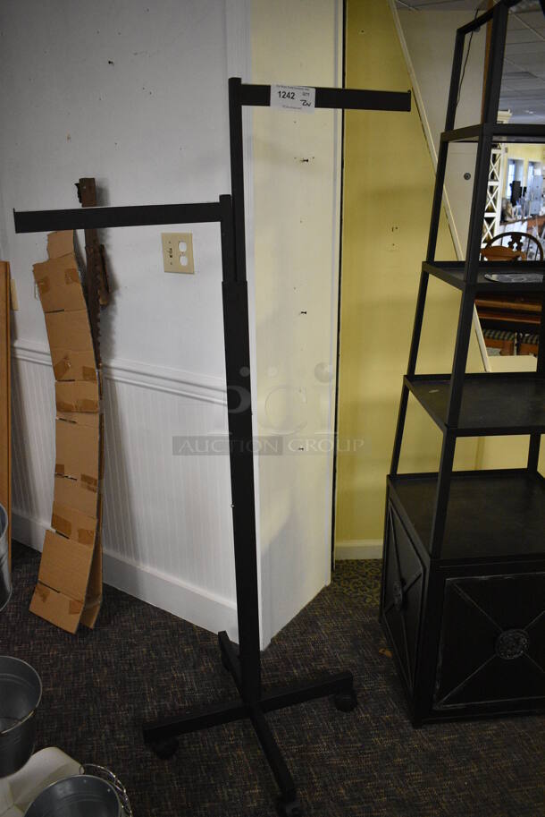 2 Various Black Metal Stands. 24x24x66, 20x20x81. 2 Times Your Bid! (garden center) - Image 3 of 4