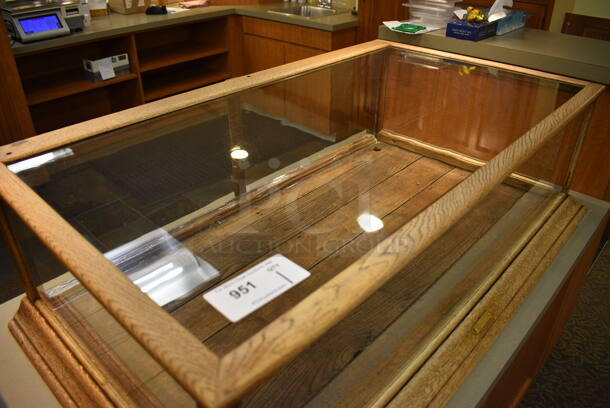 Wooden Dry Display Case Merchandiser. 48x27.5x13.5. (gift shop) - Image 5 of 5