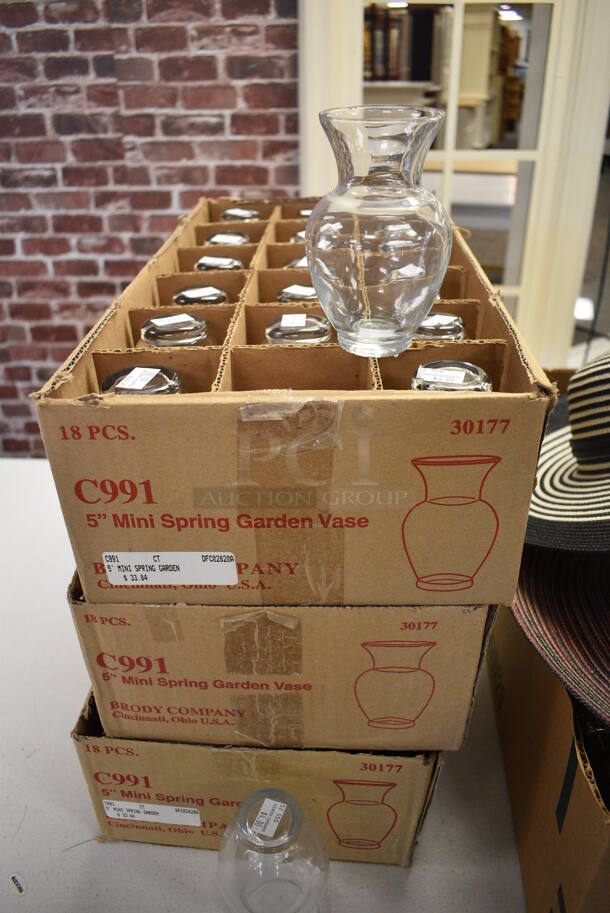 ALL ONE MONEY! Lot of Various Items Including Glass Vases, Metal Pieces, Hats and Folding Table! BUYER MUST REMOVE. (garden center) - Image 5 of 6
