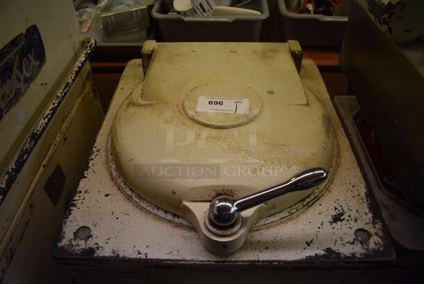Model D-20 Metal Commercial Floor Style Dough Divider on Commercial Casters. Divides Into 20 Pieces. 220 Volts, 3 Phase. 22x30x42. Unit Was In Working Condition When Restaurant Closed.  (bakery kitchen) - Image 4 of 9