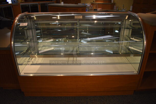 RPI Industries Model SCLC72D Metal Commercial Floor Style Chocolate Display Case Merchandiser. 115 Volts, 1 Phase. 72x30x50. Unit Was In Working Condition When Restaurant Closed. (gift shop)